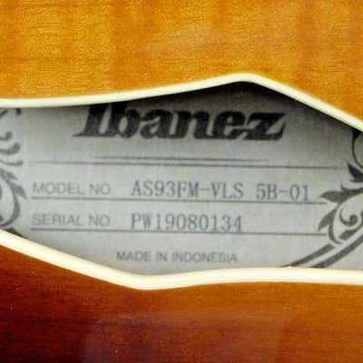 2019 Ibanez Artcore Expressionist AS93FM Semi-Hollow Electric Guitar w/Case! VERY NICE!!! image 9