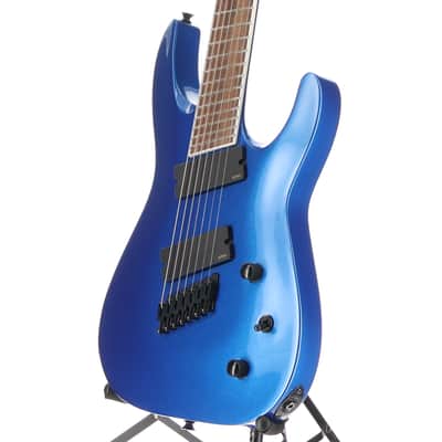 Jackson X Series Soloist Arch Top SLAT7 MS, Laurel Fingerboard, Metallic Blue, Pro Setup (A12) (43171) image 4