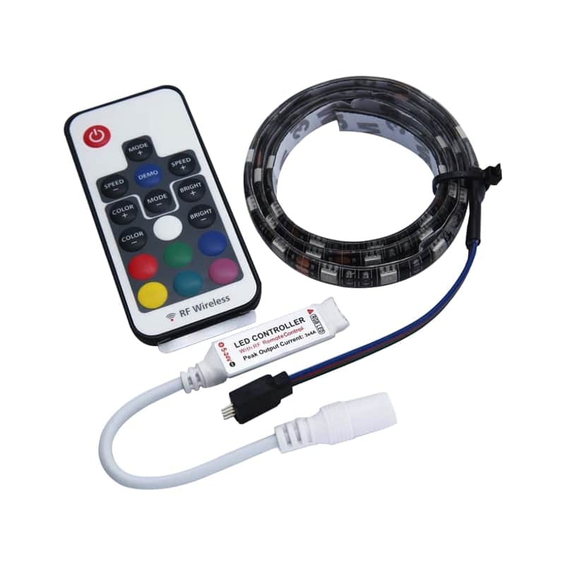 Temple Audio RGB LED Light Strip w/Remote for DUO 17 Pedalboard image 1