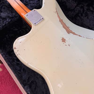 Fender Custom Shop '50s 250K Jazzmaster Relic Faded Aged Sonic Blue Master Built by Levi Perry image 9