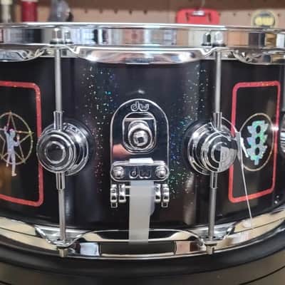 DW Anika Nilles / RUSH DRVD6514SVCBK 6.5"x14" Fifty Something Tour Tribute Snare Drum 2026 - Black Nickel over Brass image 1
