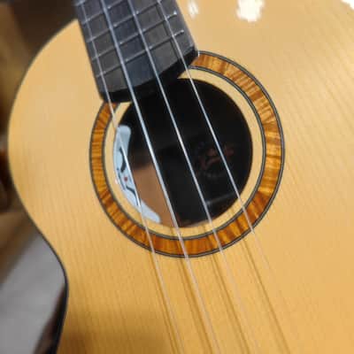 OlaMestre PO cedar cuban mahogany tenor ukulele with pickup image 5