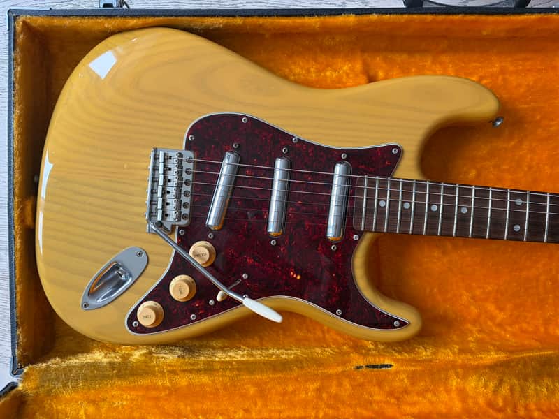1980s Chandler San Francisco Joe Perry Stratocaster Natural Lipstick Pickups Hard Case image 1