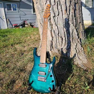 Sterling JP70-TGB John Petrucci Signature 7-String 2010s - Trans Green Burst