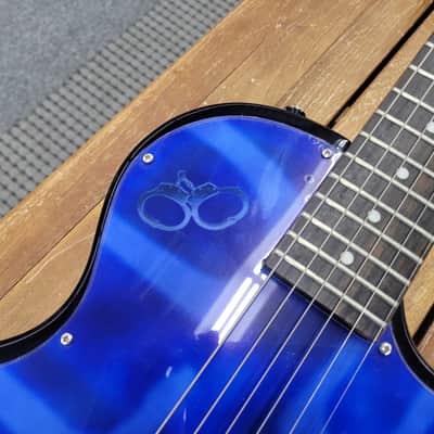 Epiphone Les Paul Junior Cold Case Season 4 Edition Signed By Chuck Berry 2006 Blue image 4