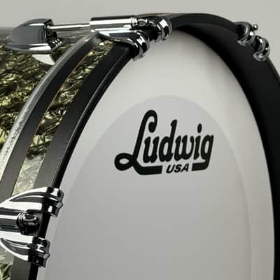 Ludwig 18/12/14" Classic Maple Jazzette Outfit - Moss Green Pearl image 8
