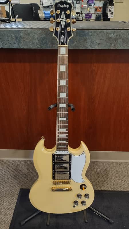 Epiphone SG Les Paul Custom '62 Re-issue w/ OHSC - Vintage Cream image 1