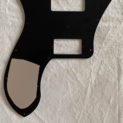 Custom Guitar Pickguard Fits US 72 Standard Deluxe Re-Issue P90/PAF Pickups,3 Ply Black image 7
