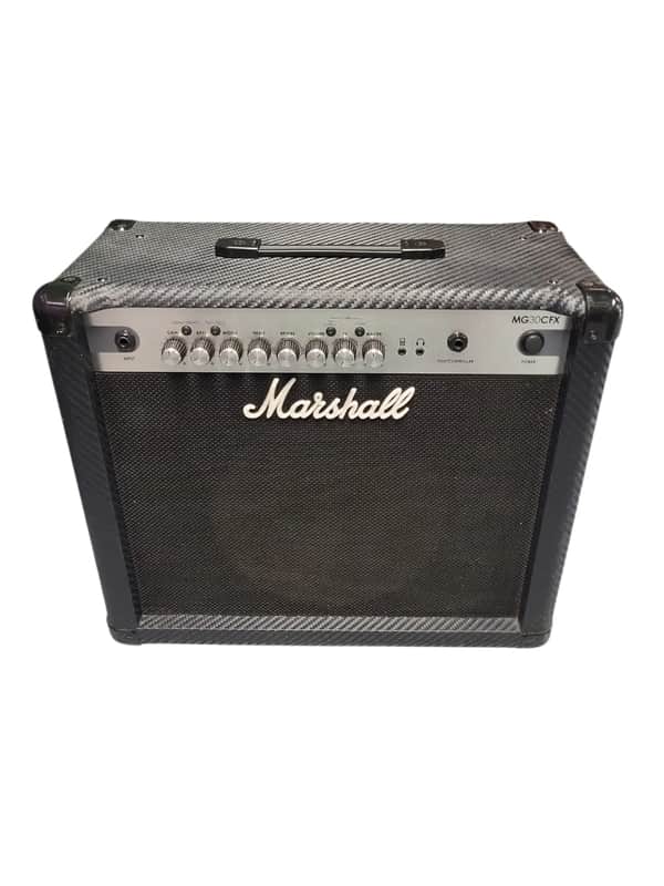 Marshall MG Carbon Fiber MG30CFX 2-Channel 30-Watt 1x10" Solid State Guitar Combo 2011 - 2018 - Black Carbon Fiber image 1