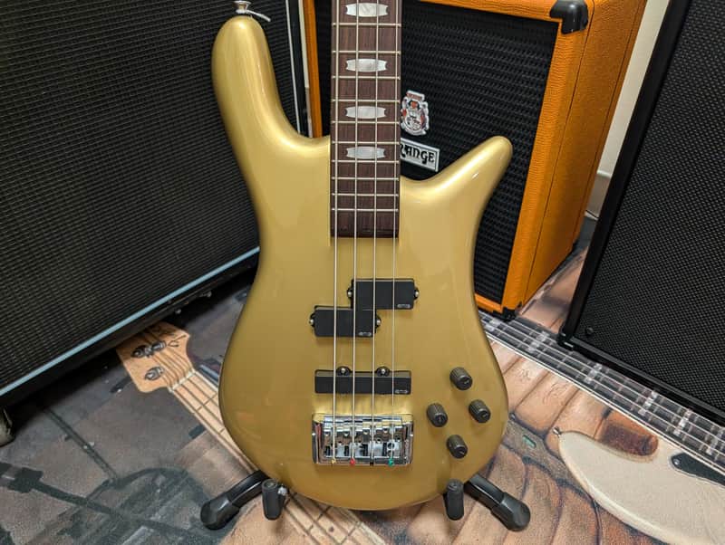 Spector Euro 4 Classic Bass Guitar - Metallic Gold image 1