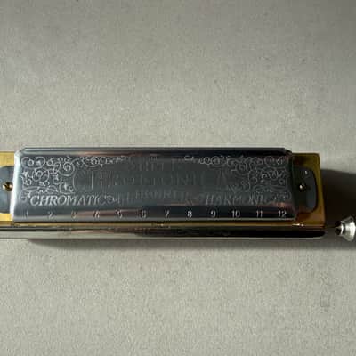 Hohner 270BX-C Super Chromonica Harmonica - Key of C 2010s - Silver image 2