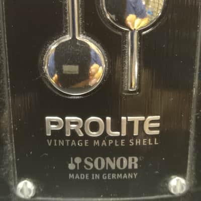 Sonor Prolite VIntage Maple Shell 14"x5" - Black image 2