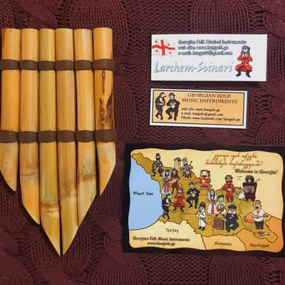 Georgian folk music instrument | wind instrument | Larchem-Soinari | Pan Flute | image 1