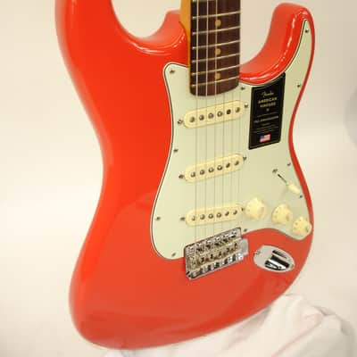 Fender American Vintage II 1961 Stratocaster Guitar, Rosewood Fingerboard, Fiesta Red w/ Case This guitar weighs 7 pounds, 11.2 ounces image 3