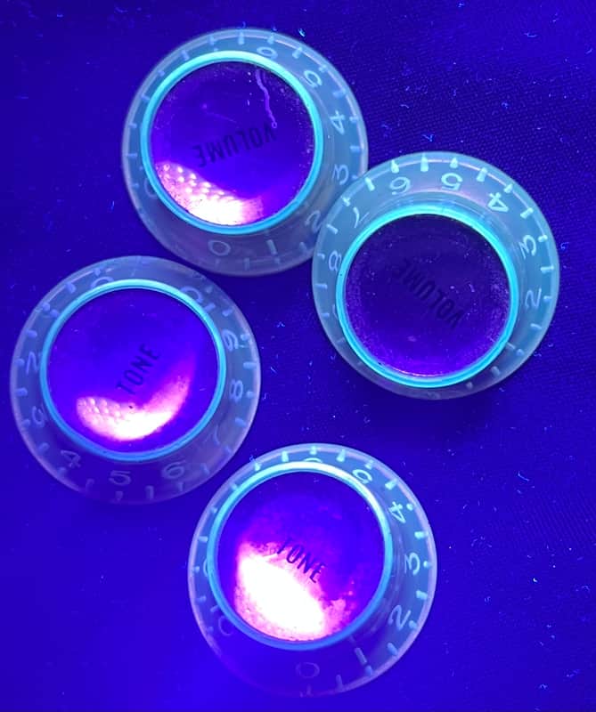vintage early-mid 60’s Gibson gold reflector knobs image 1
