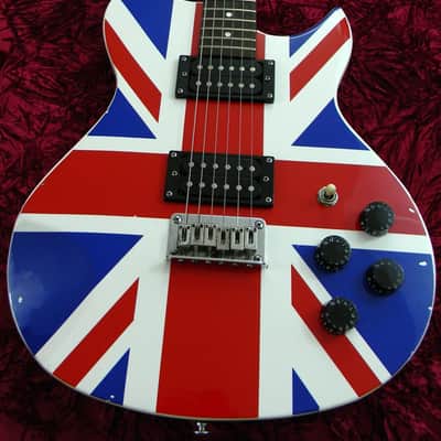 Washburn Lyon Limited Edition Def Leppard Union Jack British Flag Guitar Body image 2