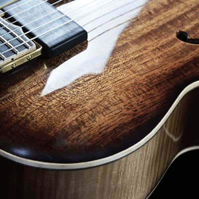 Archtop guitar full hollow handcarved image 6