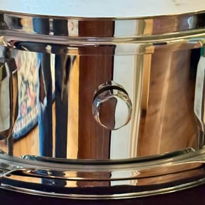 Pearl 5 x 13" Snare Drum Popcorn Steel 6 Lug Bild 2