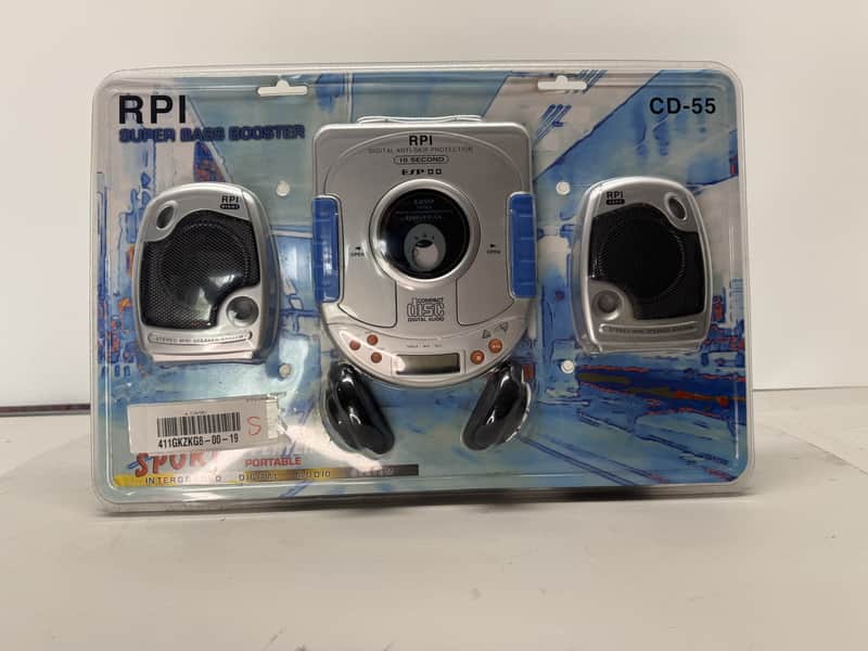Immagine RPI CD-55 Portable CD Player Sport Boombox Super Bass Speakers Headphones ESP - 1