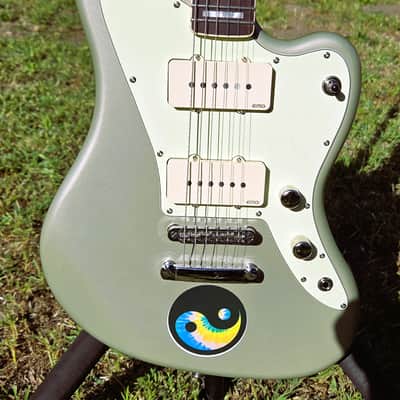 (EMG Upgraded) Harley Benton JA-60 CC-Inca Silver Jazzmaster Guitar StopTail image 1