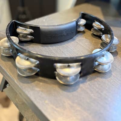 RhythmTech RT1010 Tambourine - Black, Double Row Nickel Jingles (Made in USA) image 1