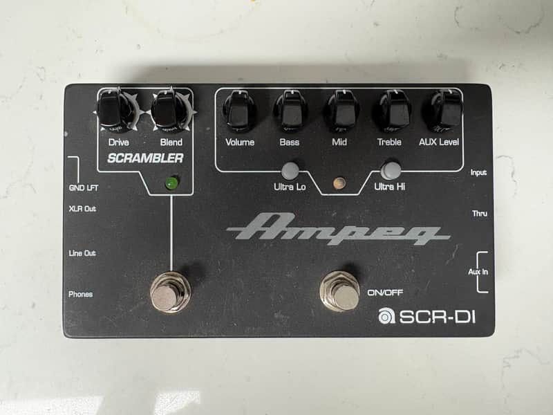 Ampeg SCR‑DI Bass DI Preamp with Scrambler Overdrive 2010s - Black image 1