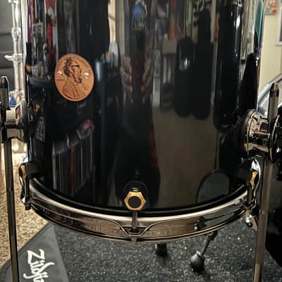 Honest Abe 4-Piece Aluminum Drum Kit , Midnight Black Sparkle, 20/12/14/16 — USA Made image 14