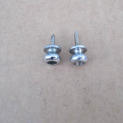 Vintage 1960s 1970s Teisco Mayfair Guitar Strap Buttons W Screws Univox Japan image 2