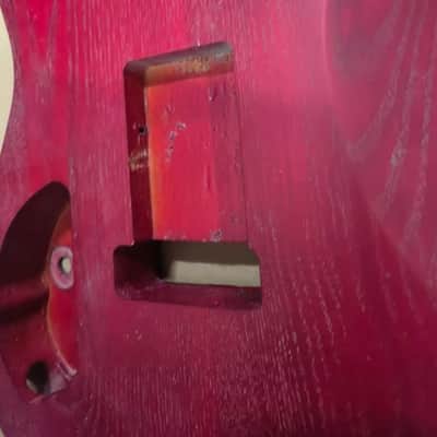 HH Red Thinline Telecaster Tele Style Guitar Body image 2