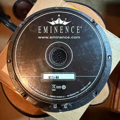 (2) Eminence 8" 8Ω Mid-bass Drivers, Beta-8A, mfr'd in 2018 image 3