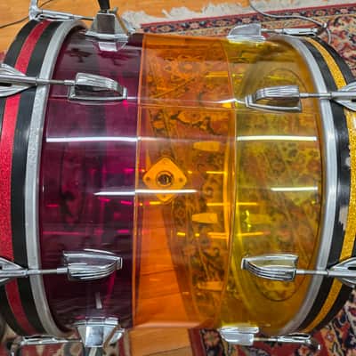 Ludwig Tequila Sunrise Tivoli Bass Drum 20x14 1970s image 8