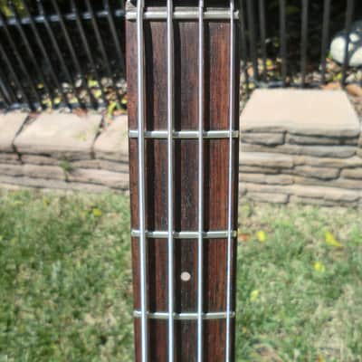1985 Hondo Alien Headless Bass Guitar with Case image 4