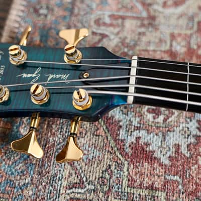 Pedulla 40th Anniversary Mark Egan Signature Buzz Fretless 2015 - Trans Blue image 12
