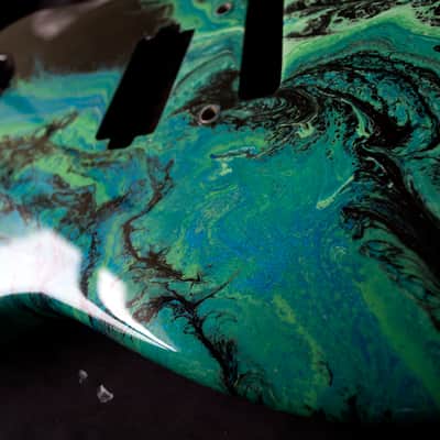 Custom Telecaster Style body with Kramer / Charvel Floyd Rose style routing image 2