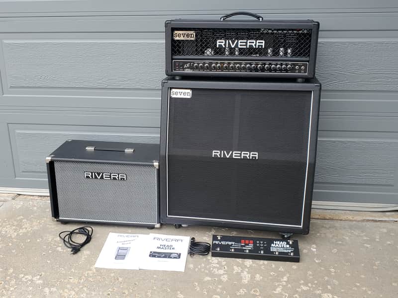 2008 Rivera KR7 120-watt 3-channel Mick Thomson Signature Tube Head and Cab with Sub 1 Los Lobottom image 1