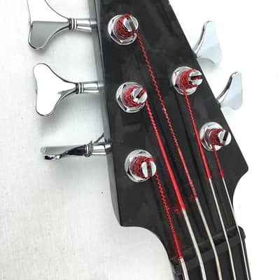 Modulus Quantum Five-String Fretless - Transparent Cherry image 8