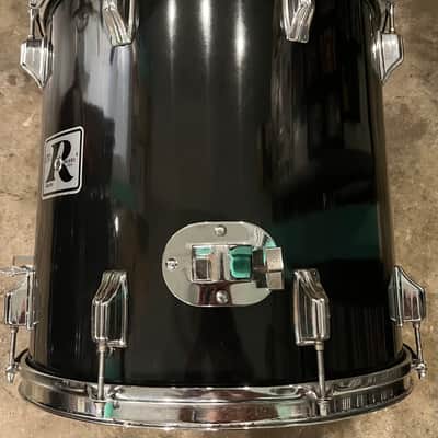 Rogers Big R 13, 16, 22 Londoner 70s black drum set image 13