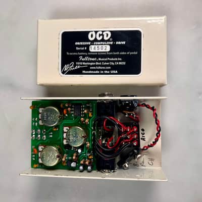 Fulltone OCD V1 Series 3 2007 - White - Rico Signed - SKU0101 image 8