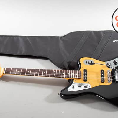 2022 Fender Japan FSR Traditional 60s Jaguar – Black w/ Gold Anodized Guard (Ishibashi Exclusive) image 2