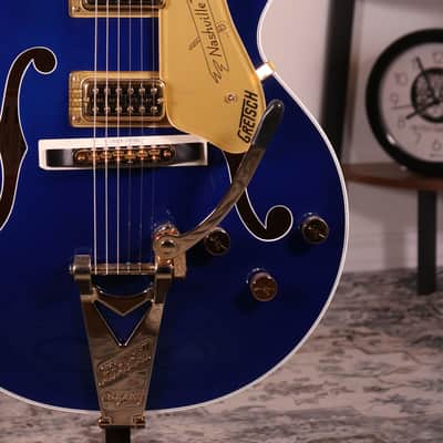 Gretsch G6120TG Players Edition Nashville - Ebony Fingerboard, Azure Metallic image 3