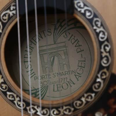 Early 1900's French Parlor Guitar - Mirecourt René Gérome Salon, Gypsy Parlor - Romantic Nylon String image 21