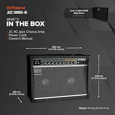 Boss JC-40 Jazz Chorus 40-Watt 2 x 10-inch Combo Guitar Amplifier - Black image 6