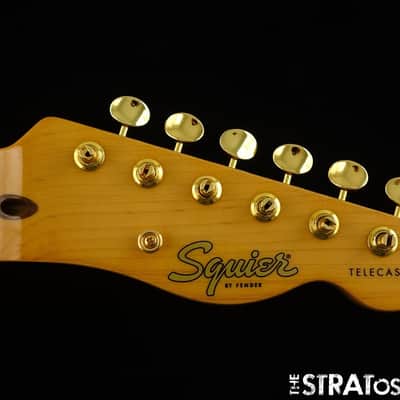 Fender Squier FSR Class Vibe 50s Telecaster NECK w GOLD TUNERS Tele Tinted Maple image 1
