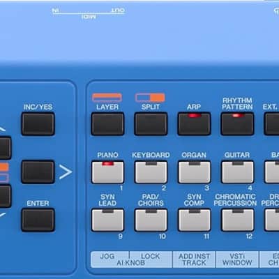 Yamaha MX61 Music Synthesizer - Blue image 7