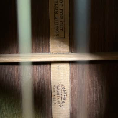 Vintage 1967 C.F. Martin 00-28C, nylon string, original fitted case image 12