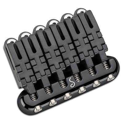 Schaller Germany Hannes 6-String Guitar Bridge - BLACK, 12010400