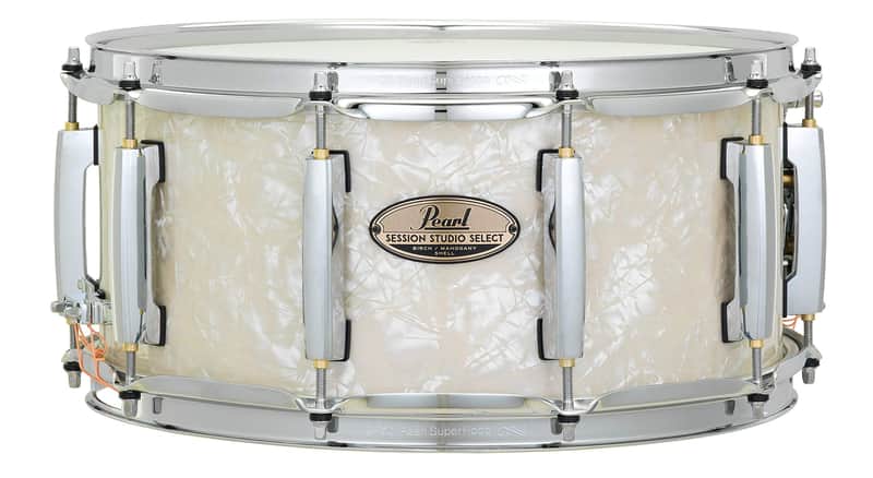 Pearl Session Studio Select 14x6.5" Snare Drum - Nicotine White Marine Pearl (STS1465S/C405) image 1