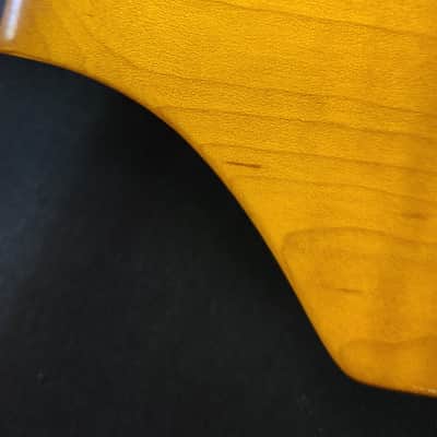 Unbranded S Style Neck Tuners Flame Maple Rosewood Abalone Vintage Amber Gloss Poly image 3