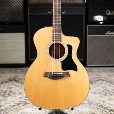 Taylor 114ce Grand Auditorium Acoustic-Electric Guitar with Structured Gig Bag image 4