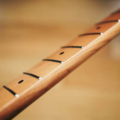Telecaster Neck – Roasted Maple | 21 Stainless Steel Frets | Nitro Satin Finish | Bone Nut image 6